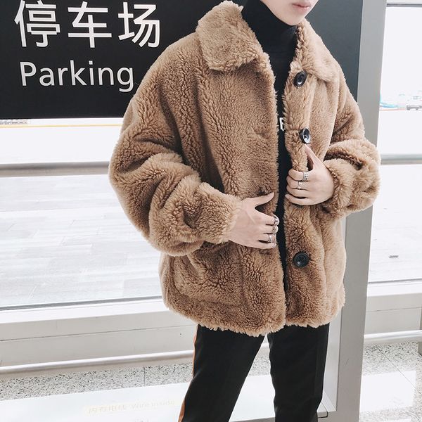 winter plush coat men's warm thick parka men fashion solid color casual jacket street wild loose cotton male clothes m-3xl, Black
winter plush coat men's warm thick parka men fashion solid color casual jacket street wild loose cotton male clothes m-3xl, Black