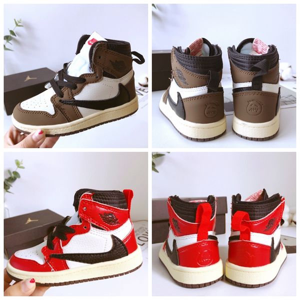 2019 high og 1 travis scotts cactus jack suede dark mocha ts sp retro kids basketball shoes 3m men 1s sports boy girl children sneakers, Black
2019 high og 1 travis scotts cactus jack suede dark mocha ts sp retro kids basketball shoes 3m men 1s sports boy girl children sneakers, Black
