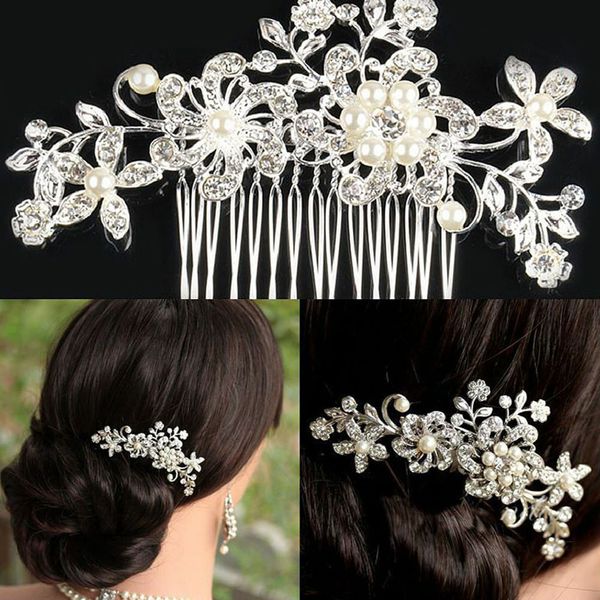 women pearl hair combs wedding hair accessories pin rhinestone tiara bridal clips crystal crown bride jewelry
women pearl hair combs wedding hair accessories pin rhinestone tiara bridal clips crystal crown bride jewelry