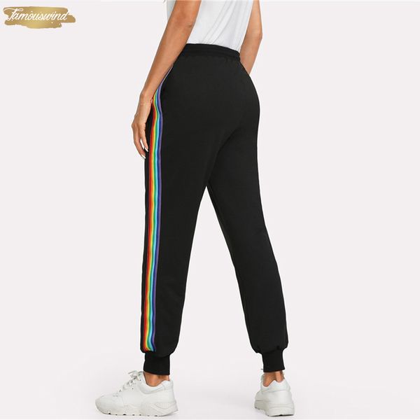 trousers striped side sweatpants black drawstring waist loose sporting pants women summer mid waist rainbow drop shipping, Black;white
trousers striped side sweatpants black drawstring waist loose sporting pants women summer mid waist rainbow drop shipping, Black;white
