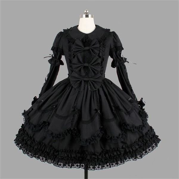 punk gothic lolita dress girl darkness black women retro vintage full sleeve bowknot cross embroidery halloween cosplay dresses, Black;red
punk gothic lolita dress girl darkness black women retro vintage full sleeve bowknot cross embroidery halloween cosplay dresses, Black;red