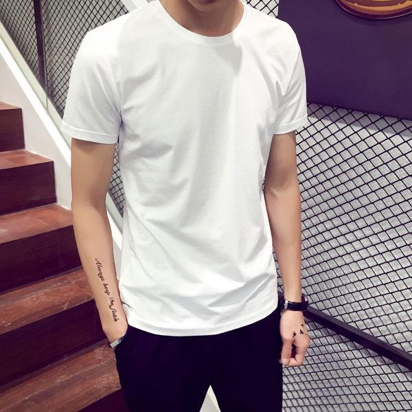 2020 new short-sleeved t-shirt men korean summer round neck t-shirt slim solid color short-sleeve men's shirt tide, White;black
2020 new short-sleeved t-shirt men korean summer round neck t-shirt slim solid color short-sleeve men's shirt tide, White;black