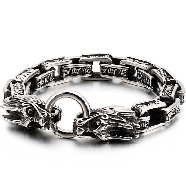 dragon heads mens bracelet for men heavy stainless steel biker jewelry charm bracelets mens jewellery accessories dropshipping, Black
dragon heads mens bracelet for men heavy stainless steel biker jewelry charm bracelets mens jewellery accessories dropshipping, Black