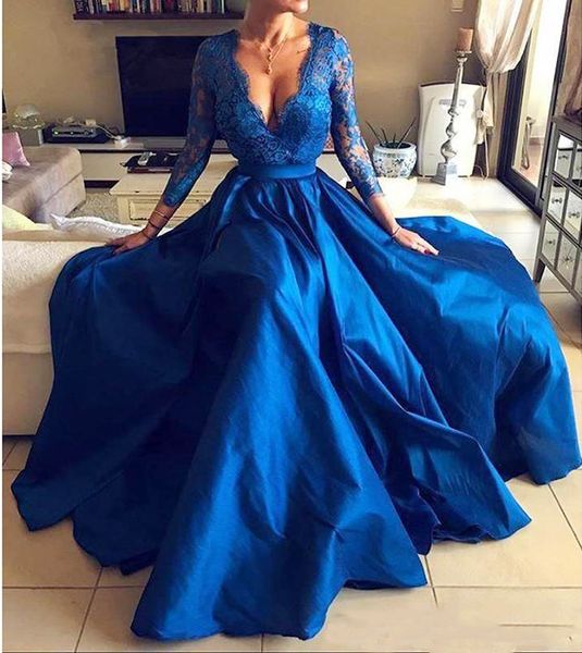 royal blue v neck lace long пром вечернее платье с длинными рукавами 3/4 side щелевой развертки поезд платья партии платье de festa новый ве, Black
royal blue v neck lace long пром вечернее платье с длинными рукавами 3/4 side щелевой развертки поезд платья партии платье de festa новый ве, Black