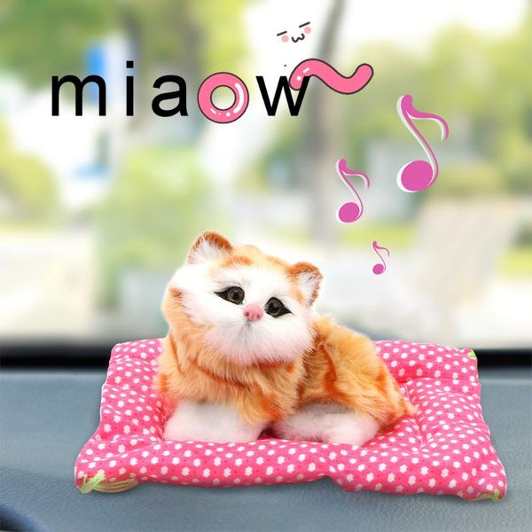 leepee cute kitten toys dashboard decoration car ornament auto accessories car-styling with sound abs simulation plush cat doll
leepee cute kitten toys dashboard decoration car ornament auto accessories car-styling with sound abs simulation plush cat doll