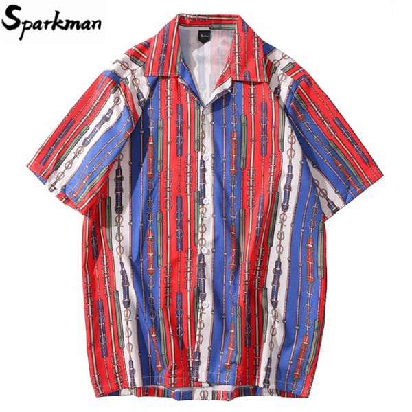2020 hip hop shirt streetwear men hawaiian shirt chain belt retro style harajuku beach hiphop shirts summer short sleeve, White;black
2020 hip hop shirt streetwear men hawaiian shirt chain belt retro style harajuku beach hiphop shirts summer short sleeve, White;black