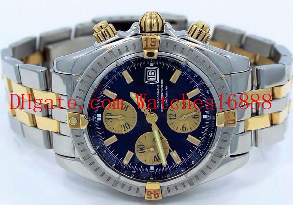 new style chronomat evolution b13356 18k yellow gold /steel chronograph quartz movement men's wrist watches blue mens casual watch, Slivery;brown
new style chronomat evolution b13356 18k yellow gold /steel chronograph quartz movement men's wrist watches blue mens casual watch, Slivery;brown