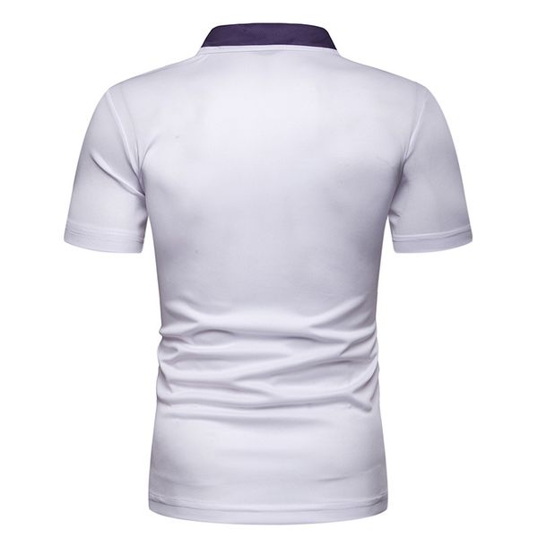 2019 new style summer men's short sleeve polo shirts men's contrast color stripes slim fit fold-down collar leisure t-shirt pl4, White;black
2019 new style summer men's short sleeve polo shirts men's contrast color stripes slim fit fold-down collar leisure t-shirt pl4, White;black