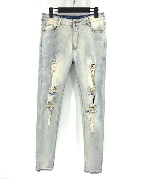 men's jeans qa0575 fashion 2021 runway european design party style clothing, Blue
men's jeans qa0575 fashion 2021 runway european design party style clothing, Blue