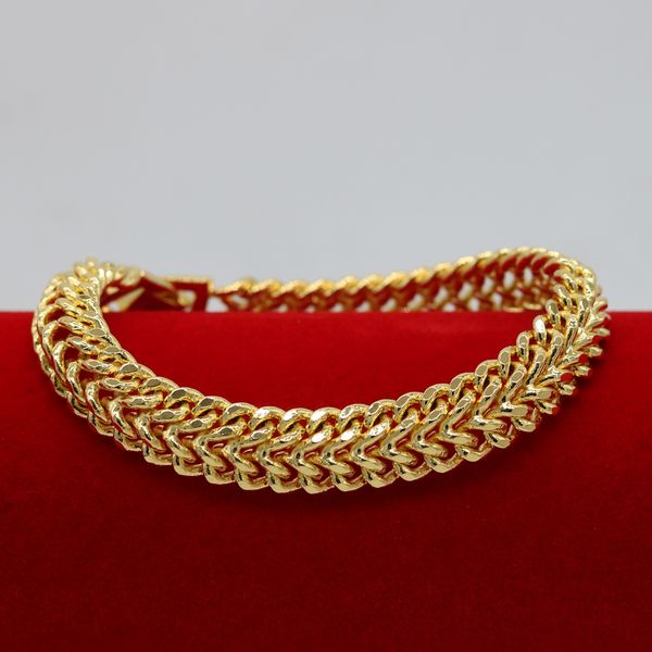 bone bracelet chain 18k yellow gold filled fashion womens mens bracelet gift, Black
bone bracelet chain 18k yellow gold filled fashion womens mens bracelet gift, Black