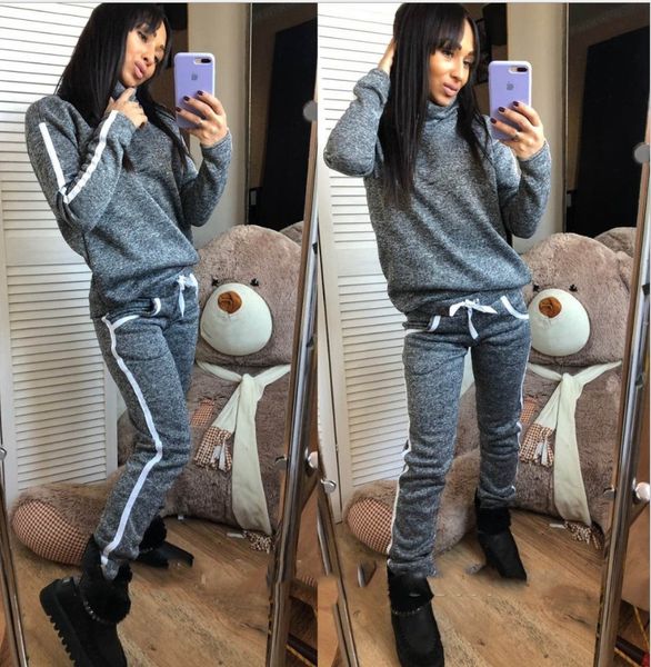 womens casual fashion autumn spring long sleeved two-piece jogger set ladies fall tracksuit sweat suits black red plus size s-xl, Gray
womens casual fashion autumn spring long sleeved two-piece jogger set ladies fall tracksuit sweat suits black red plus size s-xl, Gray