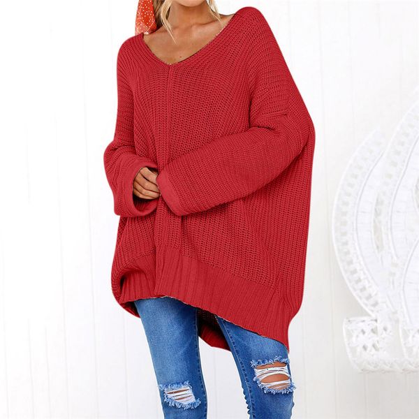 women's sweaters female sweater plus size women casual solid long sleeve jumper fashion v-neck lazy loose blouse sueter mujer invierno, White;black
women's sweaters female sweater plus size women casual solid long sleeve jumper fashion v-neck lazy loose blouse sueter mujer invierno, White;black