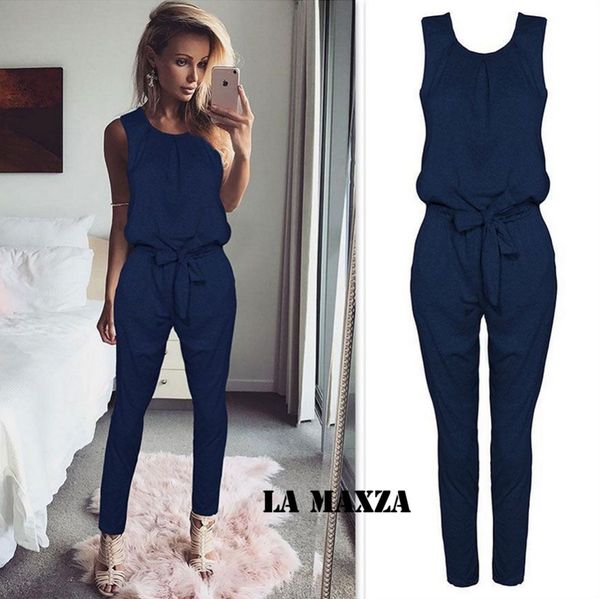 sheath ladies jumpsuits romper solid body feminino sleeveless sleeve women overalls, Black;white
sheath ladies jumpsuits romper solid body feminino sleeveless sleeve women overalls, Black;white