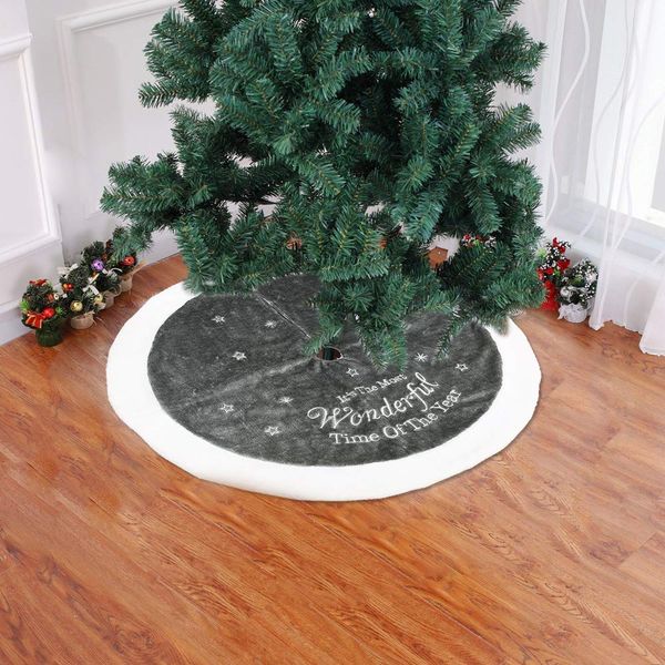 new chrismas decor gray short fluff embroidered xmas merry christmas tree skirts 90cm ornament santa deer felt home decorations
new chrismas decor gray short fluff embroidered xmas merry christmas tree skirts 90cm ornament santa deer felt home decorations