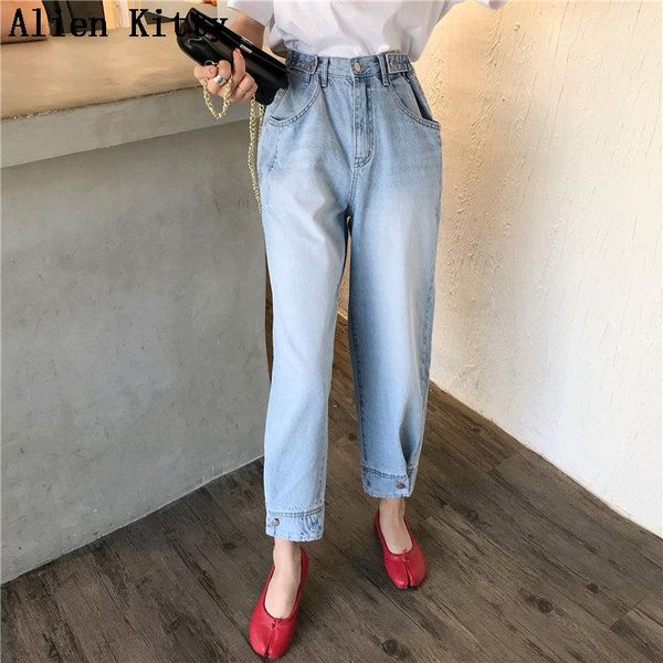 alien kitty 2019 summer ankle length button fly simple fashion new autumn empire fresh jeans female denim straight loose pants, Blue
alien kitty 2019 summer ankle length button fly simple fashion new autumn empire fresh jeans female denim straight loose pants, Blue