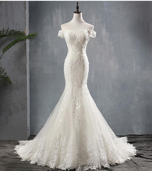 new style boat neck off shoulder wedding dress 2020 wedding vestido de noiva mermaid weddig dress luxury appliques robe mariage, Red
new style boat neck off shoulder wedding dress 2020 wedding vestido de noiva mermaid weddig dress luxury appliques robe mariage, Red