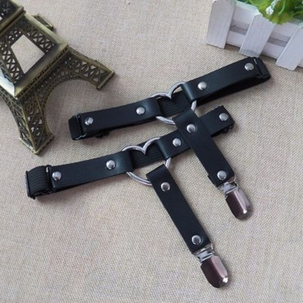 women harajuku elasticity heart faux leather harness tight suspender punk strap leg ring garter belts bondage belt, Black;white
women harajuku elasticity heart faux leather harness tight suspender punk strap leg ring garter belts bondage belt, Black;white