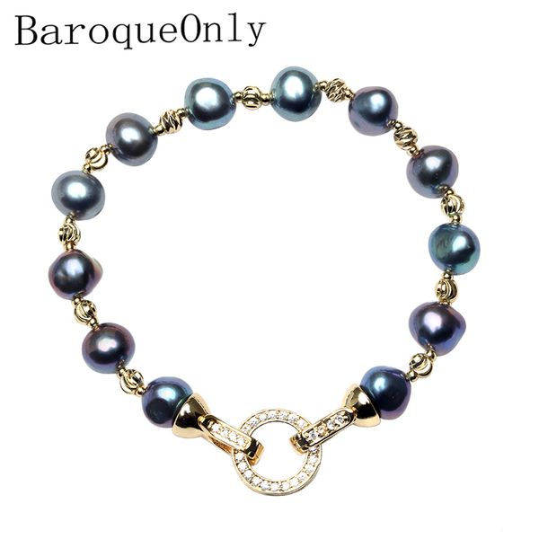 baroqueonly natural freshwater pearl bracelets round clasp mixed-colour irregular pearl jewelry customizable hd, Black
baroqueonly natural freshwater pearl bracelets round clasp mixed-colour irregular pearl jewelry customizable hd, Black