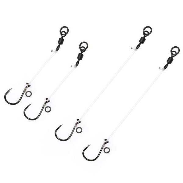 Ready Tied Chod Rigs - Carp Up Stiff Rig Coarse Fishing Barbless Hook Size 6# 8#