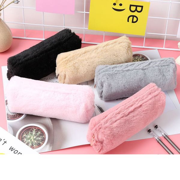cute solid color plush pencil case for girls pencil bag stationery pencilcase kawaii school supplies
cute solid color plush pencil case for girls pencil bag stationery pencilcase kawaii school supplies