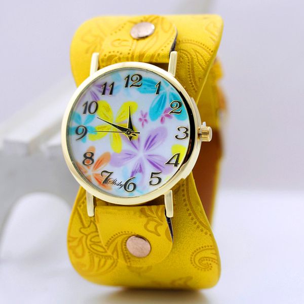 shsby printed leather bracelet wristwatch wide band women dress watch colorful flowers shsby women casual watch girl's gift, Slivery;brown
shsby printed leather bracelet wristwatch wide band women dress watch colorful flowers shsby women casual watch girl's gift, Slivery;brown