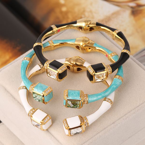 european and american fashion jewelry wholesale enamel glaze hand-painted pearl bamboo festival opening bangle girl, Black
european and american fashion jewelry wholesale enamel glaze hand-painted pearl bamboo festival opening bangle girl, Black