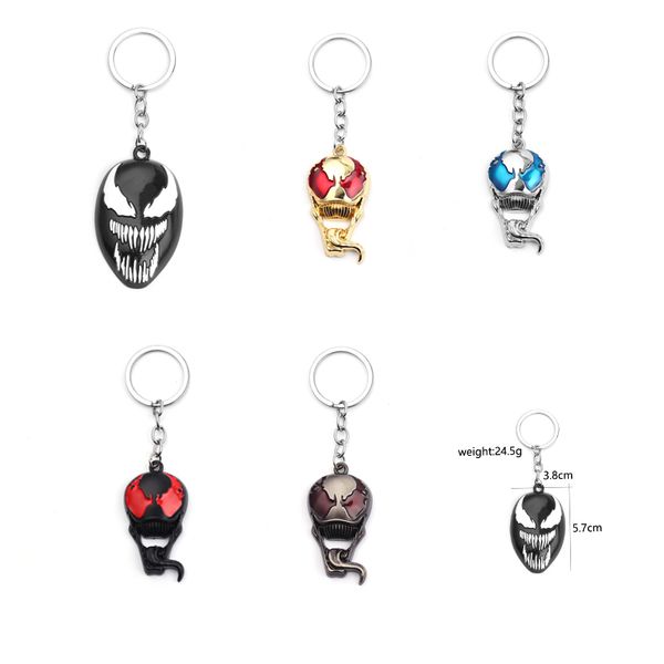 venom skull mask figure keychain five styles logo superhero keyring movie jewelry gift for women men, Silver
venom skull mask figure keychain five styles logo superhero keyring movie jewelry gift for women men, Silver