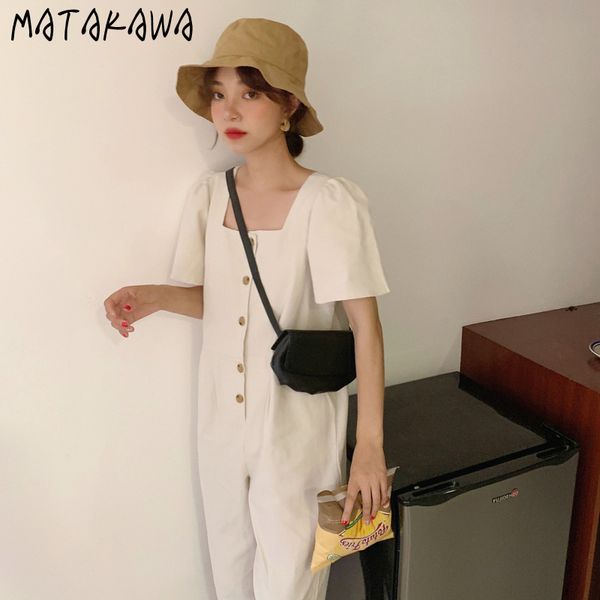 women's jumpsuits & rompers matakawa modern square collar single-breasted short-sleeved bodysuit playful fashion women jumpsuit casual, Black;white
women's jumpsuits & rompers matakawa modern square collar single-breasted short-sleeved bodysuit playful fashion women jumpsuit casual, Black;white