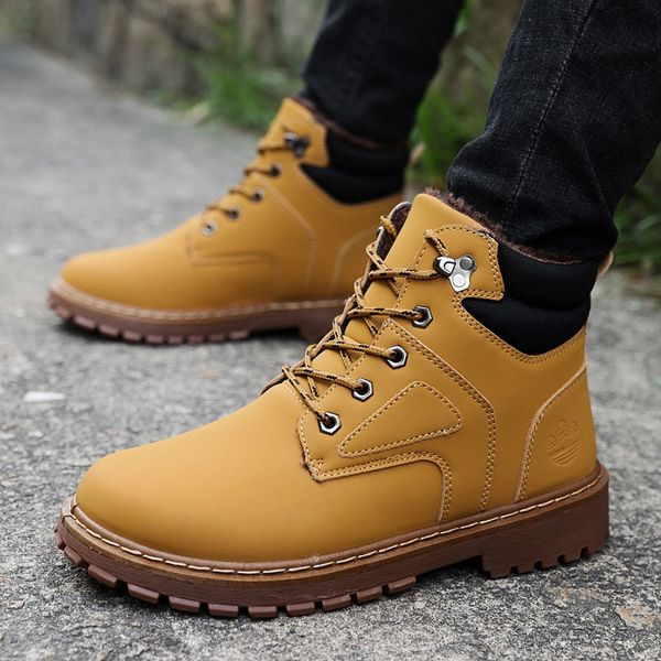 winter men boots pu outdoor snow ankle boots male lace up anti-slip booties british sneakers, Black
winter men boots pu outdoor snow ankle boots male lace up anti-slip booties british sneakers, Black