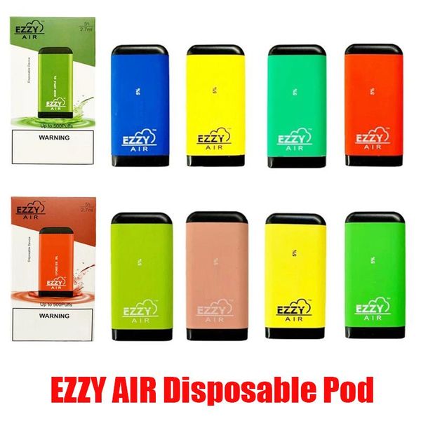 Ezzy AIR Одноразовые устройства Pod Kit 450mAh Аккумулятор 2,7 мл картриджи 500 пуфы против утечки Vape Pen VS POP Xtra Plus Glow MR VAPOR Kits
Ezzy AIR Одноразовые устройства Pod Kit 450mAh Аккумулятор 2,7 мл картриджи 500 пуфы против утечки Vape Pen VS POP Xtra Plus Glow MR VAPOR Kits