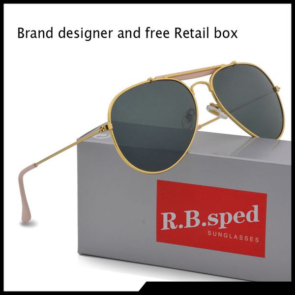 brand designer classic pilot sunglasses for men women metal frame driving glasses uv400 protection mirror goggle with box and cases, White;black
brand designer classic pilot sunglasses for men women metal frame driving glasses uv400 protection mirror goggle with box and cases, White;black