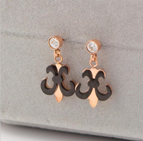 single diamond pendant earrings fashion 18k rose gold titanium steel black steel colorfast earrings, Golden;silver
single diamond pendant earrings fashion 18k rose gold titanium steel black steel colorfast earrings, Golden;silver