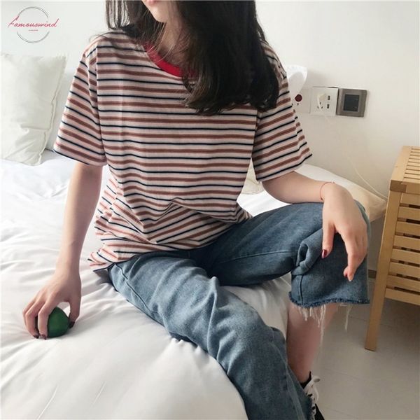 2019 t shirt women vintage striped classic bottom t shirts for women harajuku t shirt summer casual short sleeve female tee, White
2019 t shirt women vintage striped classic bottom t shirts for women harajuku t shirt summer casual short sleeve female tee, White
