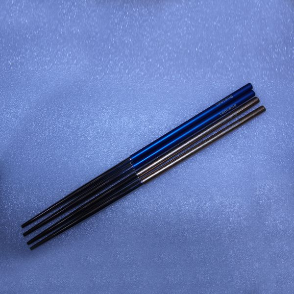 2pairs safe stainless steel chopsticks blue gold colorful long sushi chop sticks
2pairs safe stainless steel chopsticks blue gold colorful long sushi chop sticks