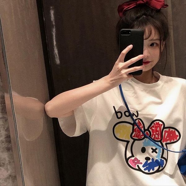 cute graffiti cartoon printed women's loose short-sleeved student jacket summer midi cute graffiti cartoon printed t-shirt women's, White
cute graffiti cartoon printed women's loose short-sleeved student jacket summer midi cute graffiti cartoon printed t-shirt women's, White