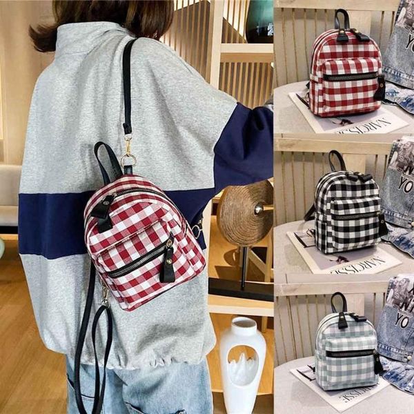 2020 women plaid nylon female travel daypack lapbackpack book schoolbags feminina school casual rucksack women bag #85
2020 women plaid nylon female travel daypack lapbackpack book schoolbags feminina school casual rucksack women bag #85