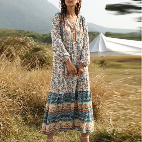 summer dress 2020 retro printing floral long dresses women ladies long sleeve evening party maxi dress vestidos#j30, Black;gray
summer dress 2020 retro printing floral long dresses women ladies long sleeve evening party maxi dress vestidos#j30, Black;gray