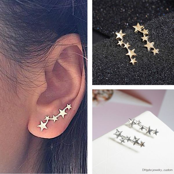 Tiny Cute Stud Earrings Fashion Golden Silver Color Star Design Ear Jewelry Crystal Earrings Gift For Friend Wholesale
Tiny Cute Stud Earrings Fashion Golden Silver Color Star Design Ear Jewelry Crystal Earrings Gift For Friend Wholesale