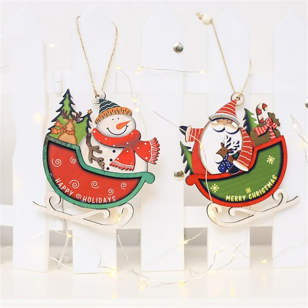 santa christmas tree cute wood sleigh pendant gift home hanging decorations 2018 new arrival sale
santa christmas tree cute wood sleigh pendant gift home hanging decorations 2018 new arrival sale