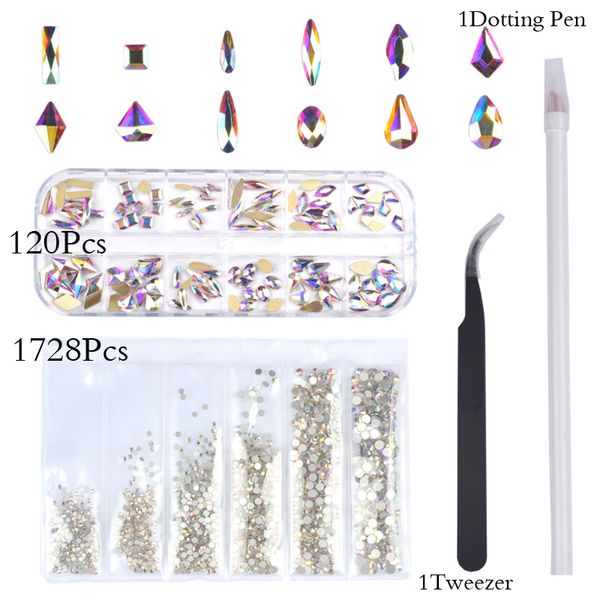 12 grids 120pcs super glitter crystal nail gems oval waterdrop rectangle diamond shinny stone nail art rhinestone manicure tips, Silver;gold
12 grids 120pcs super glitter crystal nail gems oval waterdrop rectangle diamond shinny stone nail art rhinestone manicure tips, Silver;gold