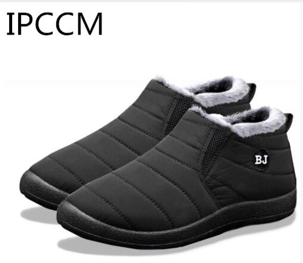 ipccm new fashion men winter shoes solid color snow boots plush inside bottom keep warm waterproof ski boots size 35 - 47, Black
ipccm new fashion men winter shoes solid color snow boots plush inside bottom keep warm waterproof ski boots size 35 - 47, Black