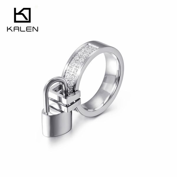 kalen stainless steel silver lock shaped charm women rings size 6-9 cubic zircon finger rings lovers wife anniversary day gifts
kalen stainless steel silver lock shaped charm women rings size 6-9 cubic zircon finger rings lovers wife anniversary day gifts