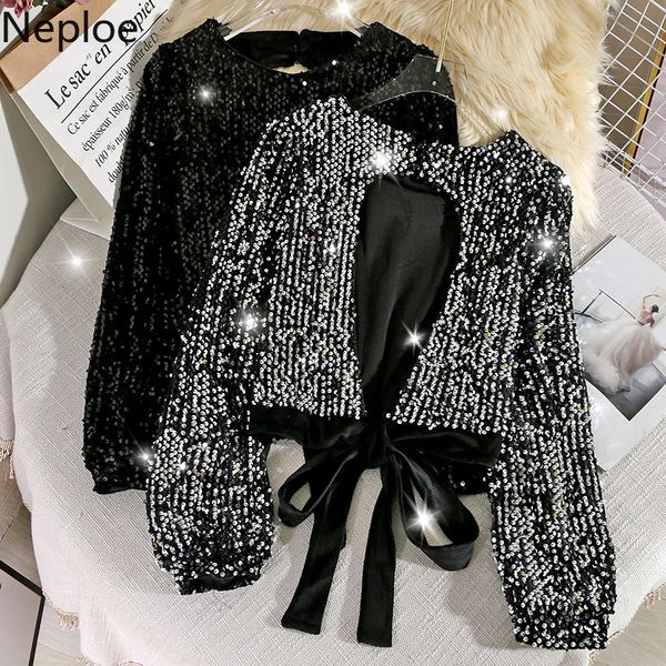 neploe blingbling sequins tshirt bowknot bandage short backless hollow-out tees 2020 new women t shirts 57143 v200411, White
neploe blingbling sequins tshirt bowknot bandage short backless hollow-out tees 2020 new women t shirts 57143 v200411, White