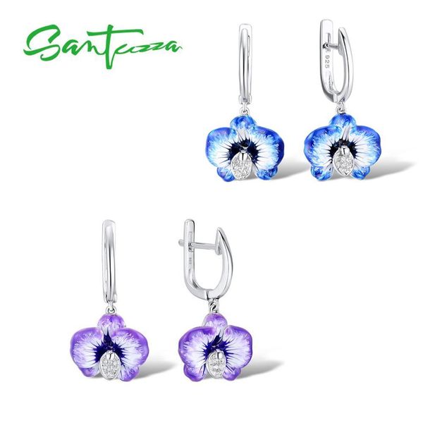 santuzza silver earrings for women 925 sterling silver purple flower dangle earrings cubic zirconia brincos chic jewelry enamel cx200628, Golden
santuzza silver earrings for women 925 sterling silver purple flower dangle earrings cubic zirconia brincos chic jewelry enamel cx200628, Golden