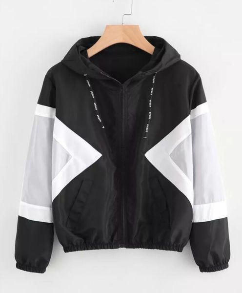 womens designer jackets windbreaker sports coat zipper hoodies patchwork famous print outerwear wholesale s-xl, Black;brown
womens designer jackets windbreaker sports coat zipper hoodies patchwork famous print outerwear wholesale s-xl, Black;brown