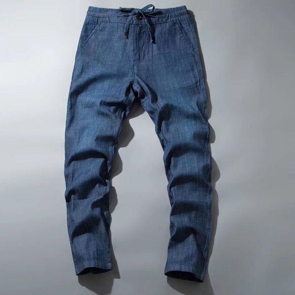 tencel cool pants men 2019 new men's summer thin section bamboo cotton straight jeans men casual soft denim trousers, Blue
tencel cool pants men 2019 new men's summer thin section bamboo cotton straight jeans men casual soft denim trousers, Blue
