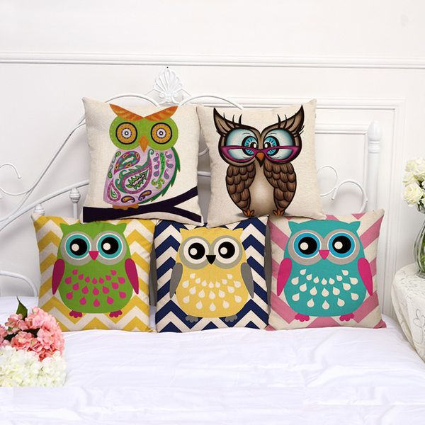 cartoon owls pillow covers cotton linen pillow cases living room sofa car decorative cushion covers 45cm*45cm
cartoon owls pillow covers cotton linen pillow cases living room sofa car decorative cushion covers 45cm*45cm