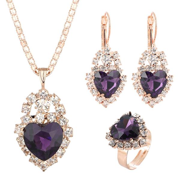 wedding heart pendant rhinestone inlay necklace earrings ring bridal jewelry set hot, Silver
wedding heart pendant rhinestone inlay necklace earrings ring bridal jewelry set hot, Silver