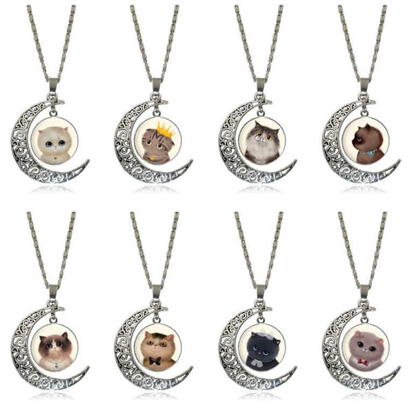 cartoon cat moon time gemstone female necklace pendant sweater chain djn539 mix order pendant necklaces jewelry, Silver
cartoon cat moon time gemstone female necklace pendant sweater chain djn539 mix order pendant necklaces jewelry, Silver