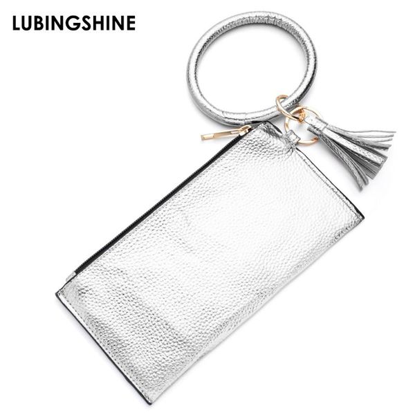fashion silver color bracelet wristlet bangle key card holder large keyring leather tassel for women girl with wallet keychain, Golden;silver
fashion silver color bracelet wristlet bangle key card holder large keyring leather tassel for women girl with wallet keychain, Golden;silver